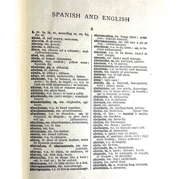 Vintage 1947 New Handy Spanish English & English Spanish Dictionary McKay Hardco - Picture 6 of 7